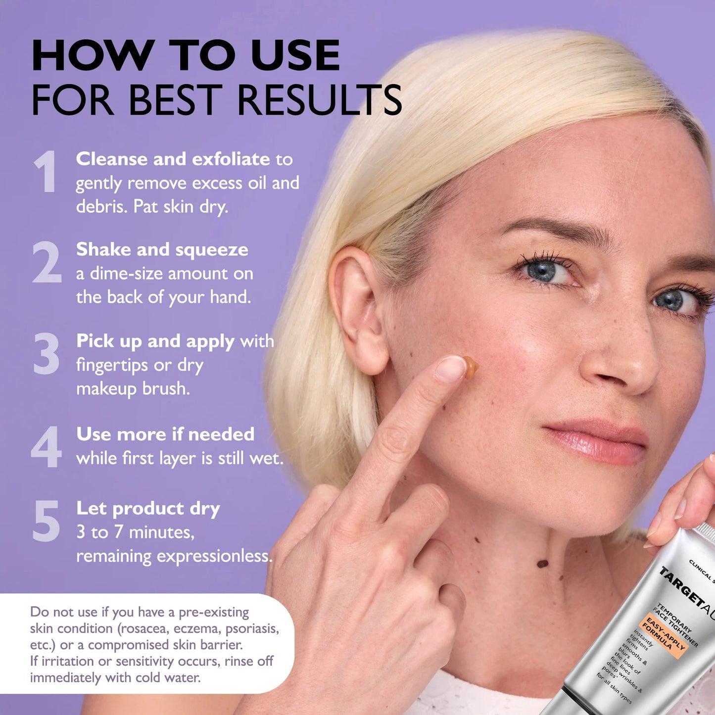 Instant Firming Temporary Skin Tightener Easy-Apply Formula
