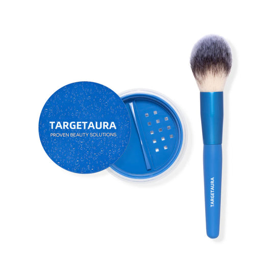 Targetaura WaterBlur Powder Talc-Free Setting Powder with Blur and Set brush