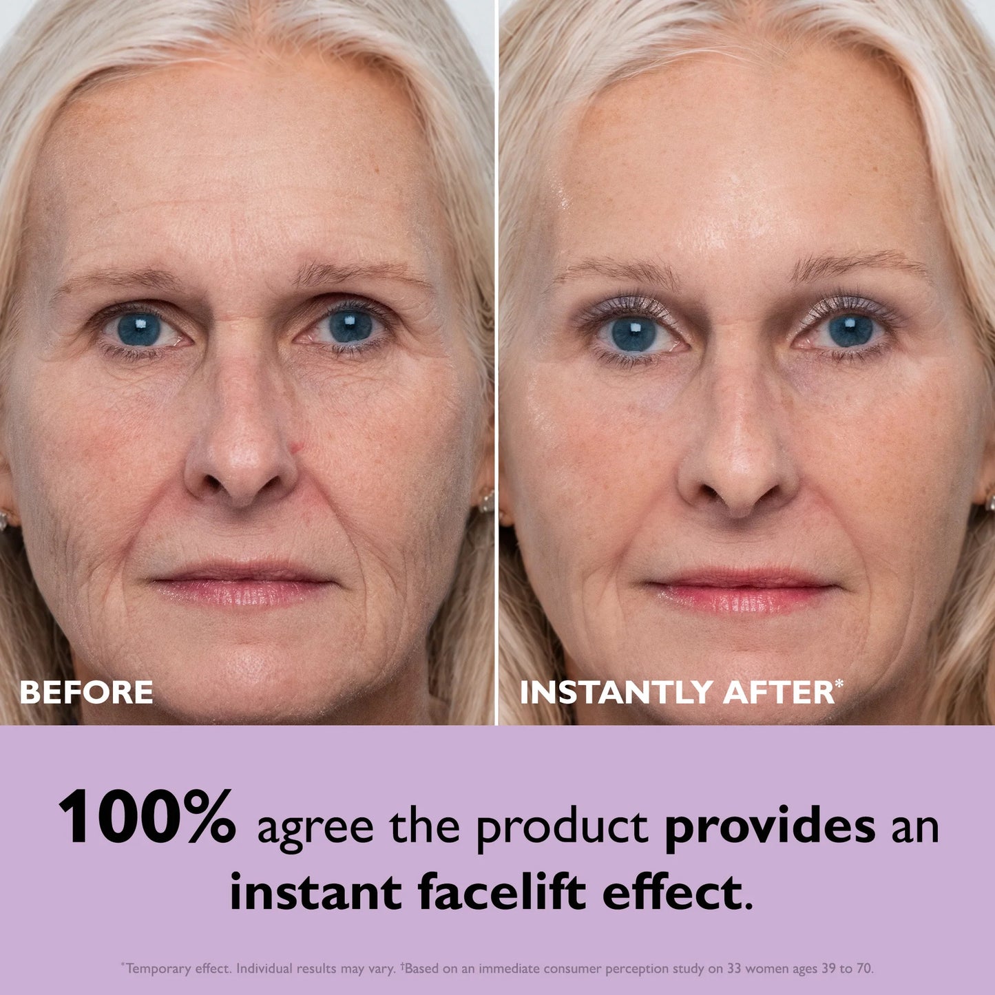 Instant Firming Temporary Skin Tightener Easy-Apply Formula