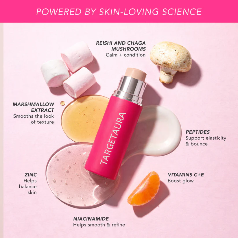 Targetaura Final 6 hours 70% off:🌸 Peptide Blur Stick Foundation with Brush