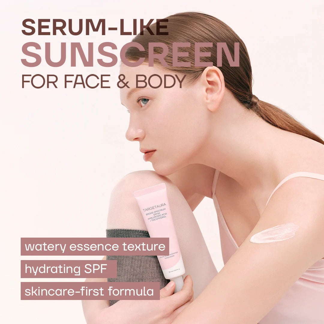 Targetaura Glow Dewy Hydrating Sunscreen SPF40+